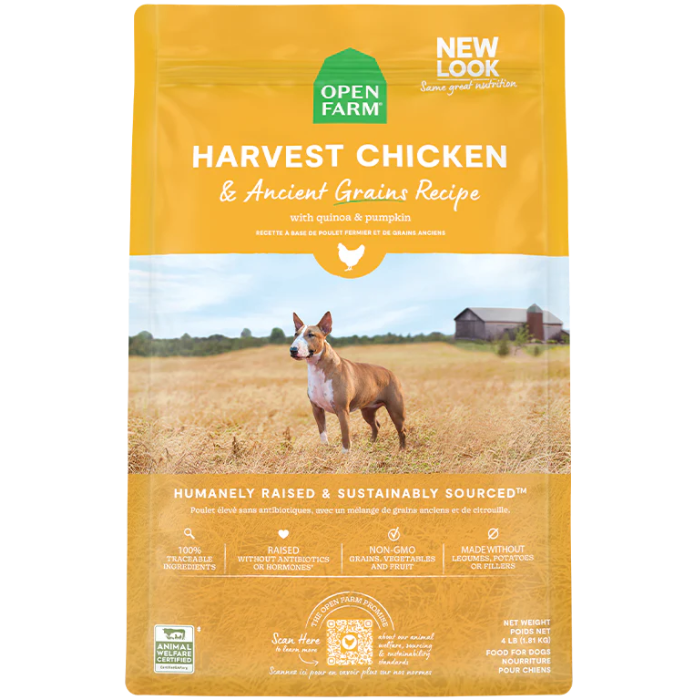 Open Farm nourriture Nourriture pour chien Open Farm Poulet avec grains anciens Nourriture pour chien Open Farm Poulet avec grains anciens