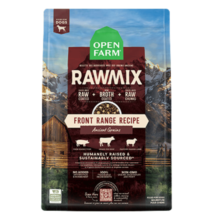 Open Farm nourriture 20 lbs Nourriture pour chien Open Farm RawMix Recette des rocheuses avec des grains anciens