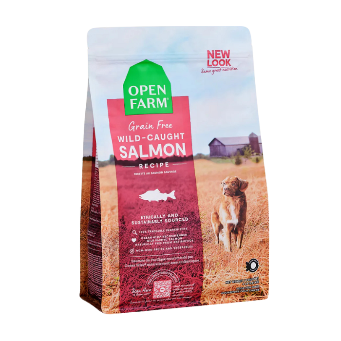 Open Farm nourriture Nourriture pour chien Open Farm Saumon sauvage sans grain Nourriture pour chien Open Farm Saumon sauvage sans grain