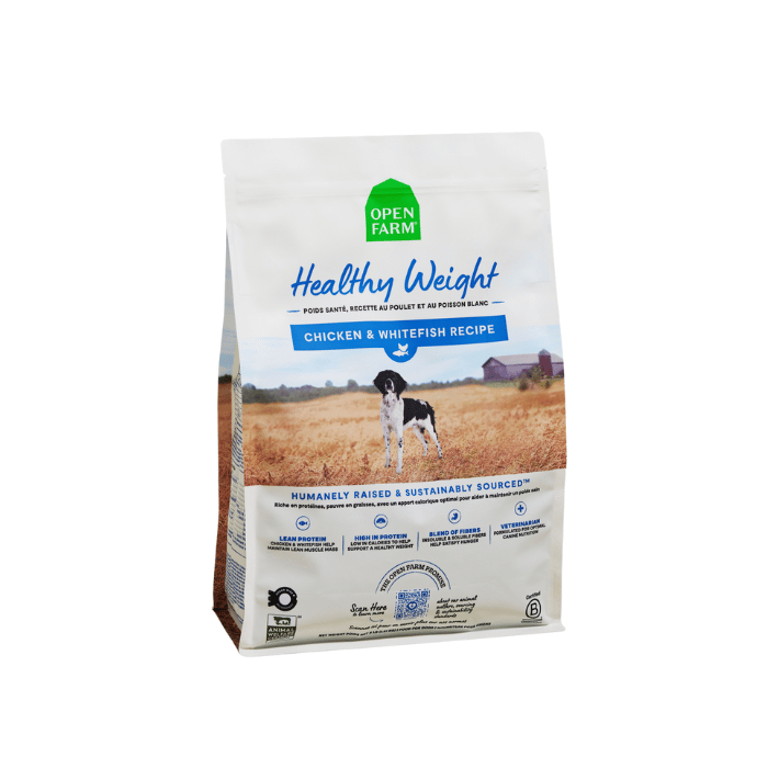 Open Farm nourriture 4 lbs Nourriture pour chien Poids Santé, Recette au Poulet et au Poisson Blanc Nourriture pour chien Poids Santé, Recette au Poulet et au Poisson Blanc