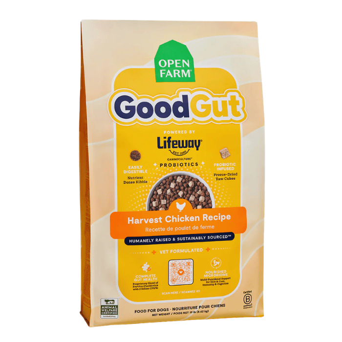 Open Farm nourriture Nourriture pour chiens - Open Farm GoodGut recette de poulet Nourriture pour chiens - Open Farm GoodGut recette de poulet