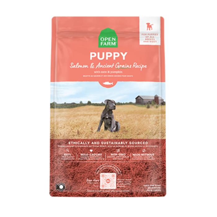 Open Farm nourriture Nourriture pour chiots Open Farm grains anciens saumon et patate douce