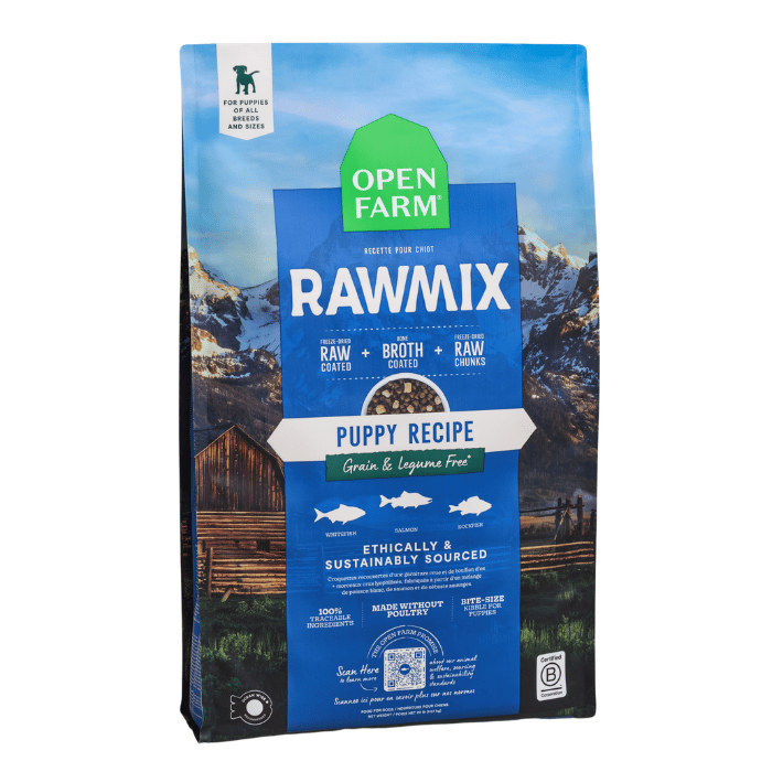 Open Farm nourriture Nourriture pour chiots Open Farm Rawmix sans grains Nourriture pour chiots Open Farm Rawmix sans grains