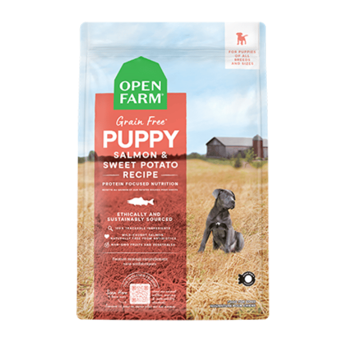 Open Farm nourriture Nourriture pour chiots Open Farm sans grains saumon et patate douce