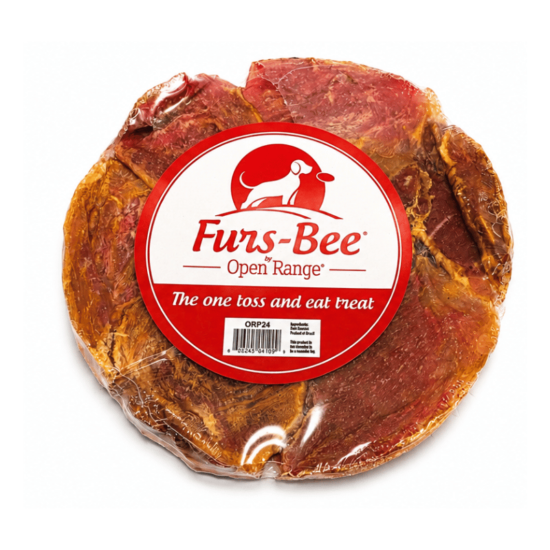 Open Range Gâteries Open Range Furs-Bee - Disque à mâcher au porc Open Range Furs-Bee - Frisbee Comestible au Porc - Sherbrooke Canin