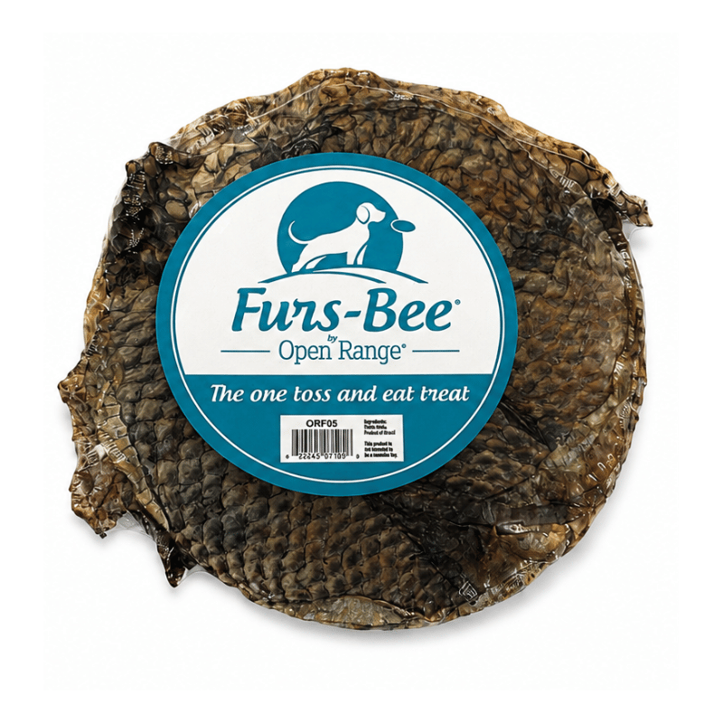 Open Range Gâteries Open Range Furs-Bee - Disque à mâcher au tilapia Open Range Furs-Bee - Frisbee Comestible au Tilapia - Sherbrooke Canin