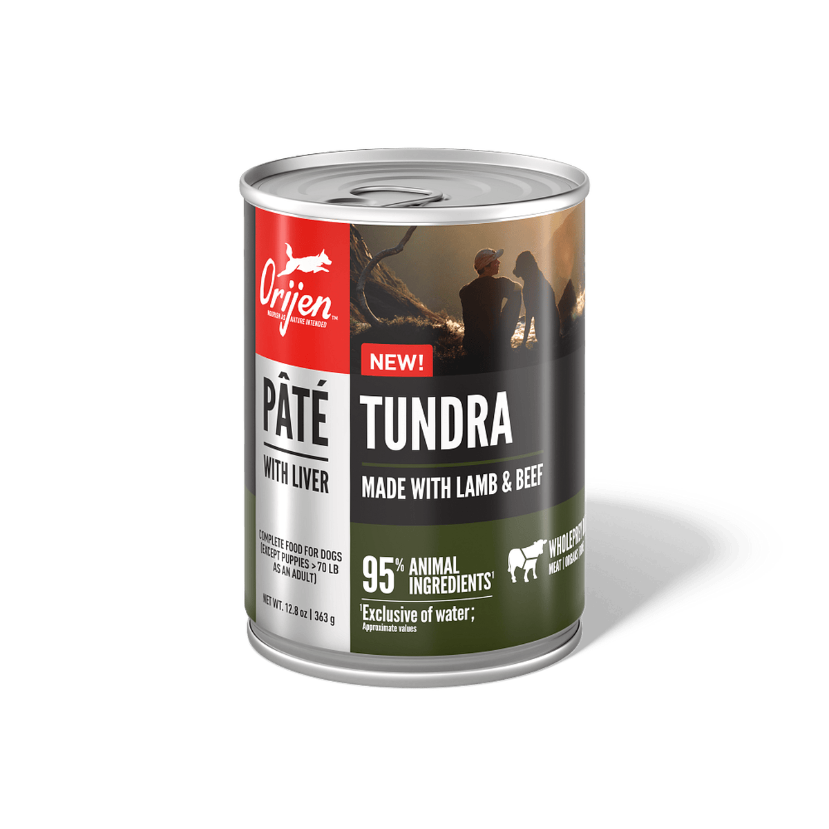 ORIJEN Nourriture humide ORIJEN Pate Chien Tundra avec foie - Caisse 12 x 363 g ORIJEN Pate Chien Tundra avec foie - Caisse 12 x 363 g | Sherbrooke Canin