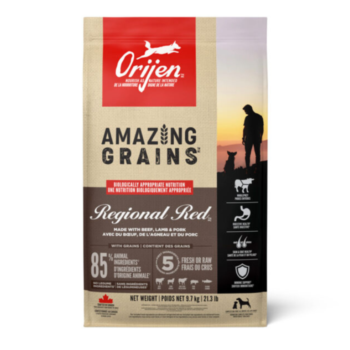 Orijen nourriture Nourriture pour chiens Amazing grains regional red Nourriture pour chiens Amazing grains regional red