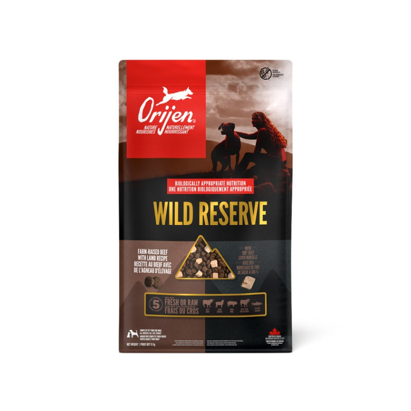 Orijen nourriture Nourriture pour chiens Orijen Wild Reserve - Bœuf et agneau d'élevage Nourriture pour chiens Orijen Wild Reserve - Bœuf et agneau d'élevage