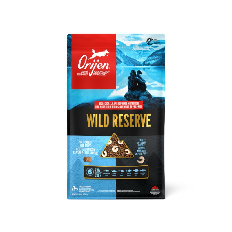 Orijen nourriture Nourriture pour chiens Orijen Wild Reserve - Poisson capturé à l'état sauvage Nourriture pour chiens Orijen Wild Reserve - Poisson capturé à l'état sauvage