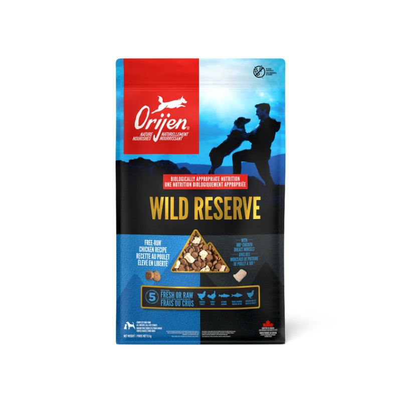 Orijen nourriture Nourriture pour chiens Orijen Wild Reserve - Poulet élevé en liberté Nourriture pour chiens Orijen Wild Reserve - Poulet élevé en liberté