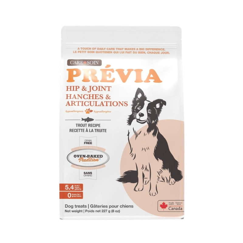 Oven baked tradition Gâteries Oven Baked Tradition Prévia - Gâteries hanches et articulations pour chien, recette à la truite 227g Oven Baked Tradition Prévia - Gâteries hanches et articulations pour chien, recette à la truite 227g