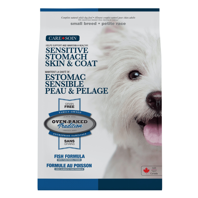 Oven baked tradition Nourriture sèche chien 4 lb Nourriture pour chien Oven Baked Tradition Petite Race Estomac Sensible & Pelage - Poisson Nourriture pour chien Oven Baked Tradition Petite Race Estomac Sensibl