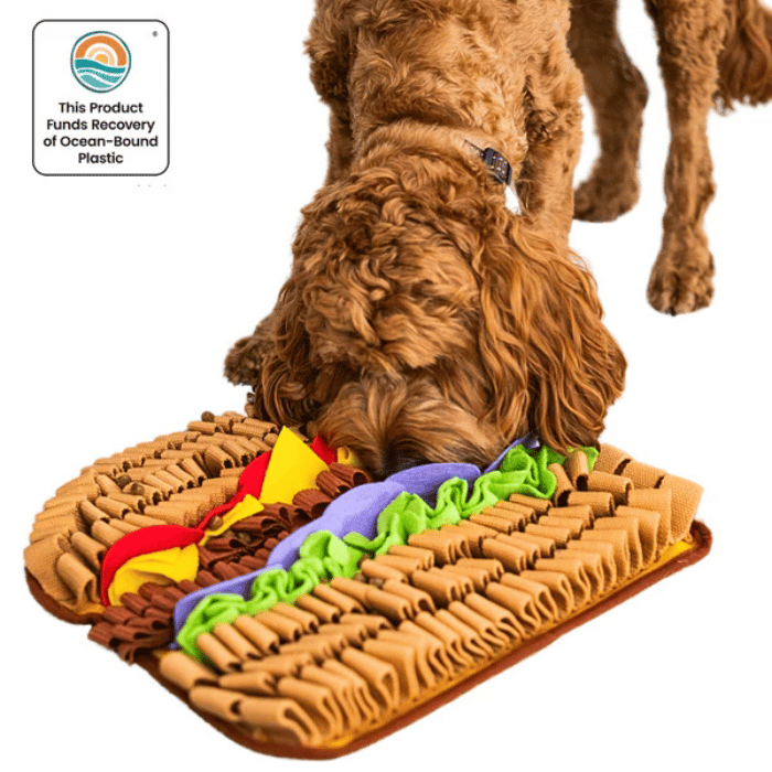 PawzNDogz Tapis de fouille hamburger Tapis de fouille hamburger