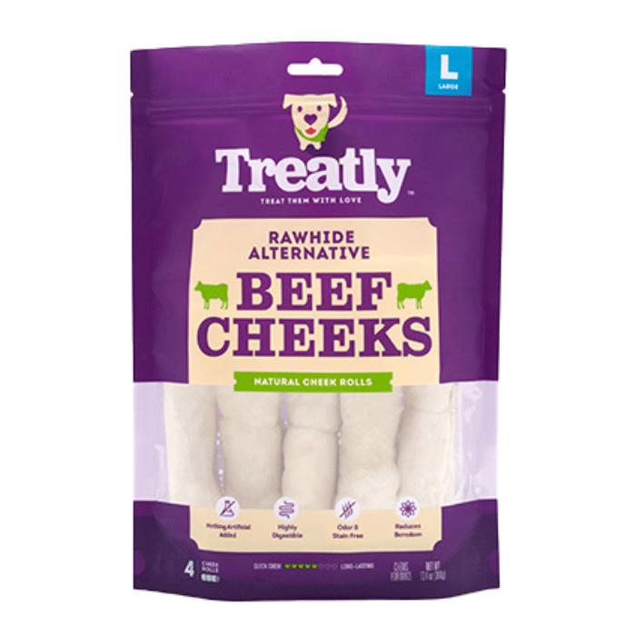 Pet wise os a macher Paquet de 4 gâteries pour chiens - Beef Cheeks Large Paquet de 4 gâteries pour chiens - Beef Cheeks Large