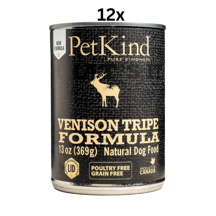 PetKind nourriture humide 12x13oz Nourriture Humide PetKind Venaison et tripes vertes 13oz Nourriture Humide PetKind Venaison et tripes vertes 13oz
