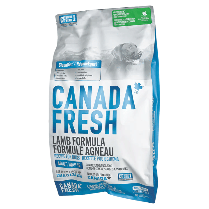 PetKind nourriture 25 lbs Nourriture pour chien Canada Fresh CF1 à l'agneau Nourriture pour chien Canada Fresh CF1 à l'agneau