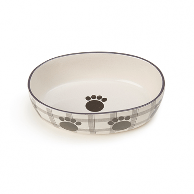 Petrageous bols pour chat Petrageous - Bol ovale en grès Jasper pour chat 2 tasses Petrageous - Bol ovale en grès Jasper pour chat 2 tasses
