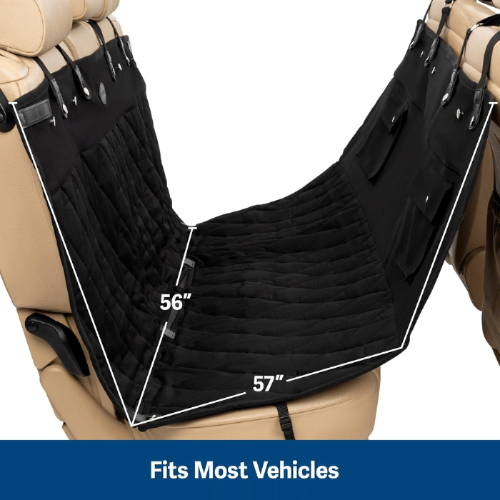 PetSafe Housse de siège Housse de siège style hamac matelassée – Noire Housse de siège style hamac matelassée – Noire