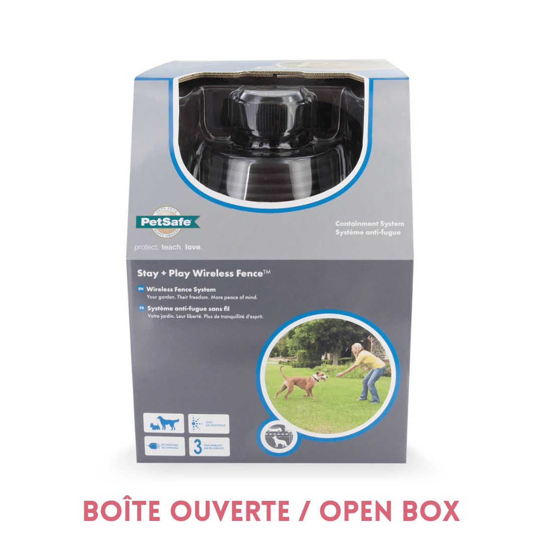 PetSafe Système anti-fugue PetSafe stay and play - BOITE OUVERTE Système anti-fugue PetSafe stay and play - BOITE OUVERTE