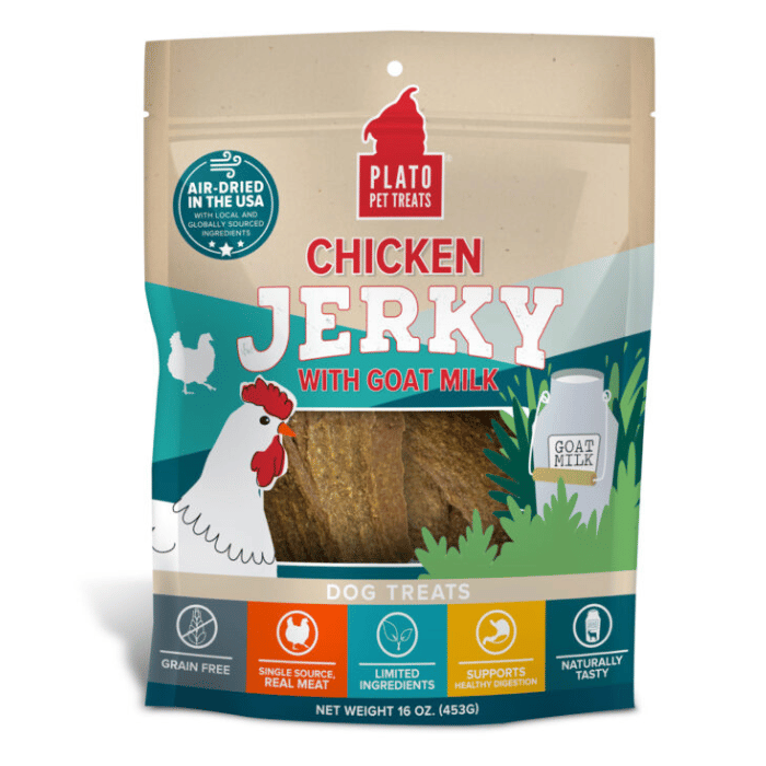 Plato Gâteries 16oz Jerky au Poulet & Lait de Chèvre Jerky au Poulet & Lait de Chèvre
