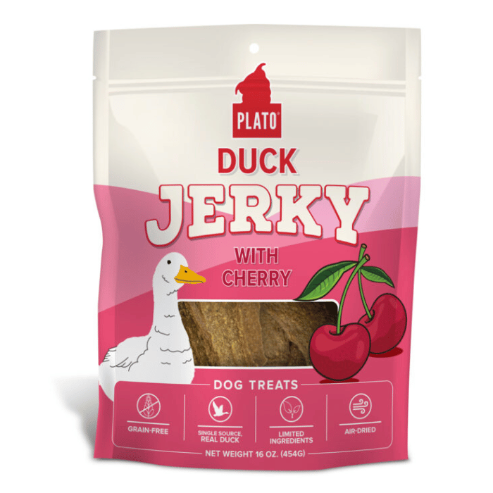 Plato Gâteries 16oz Jerky de Canard & cerise Jerky de Canard & cerise
