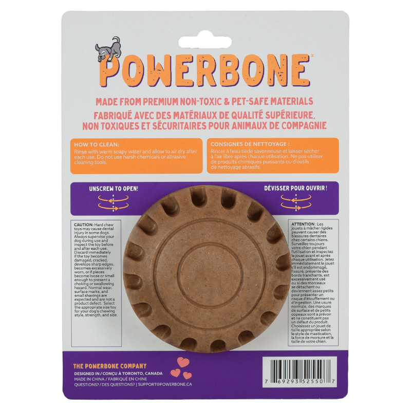 Powerbone Jouet Powerbone - Jouet d'enrichissement pour chien, nylon et bambou avec tasse en silicone Powerbone - Jouet d'enrichissement pour chien, nylon et bambou avec tasse en silicone