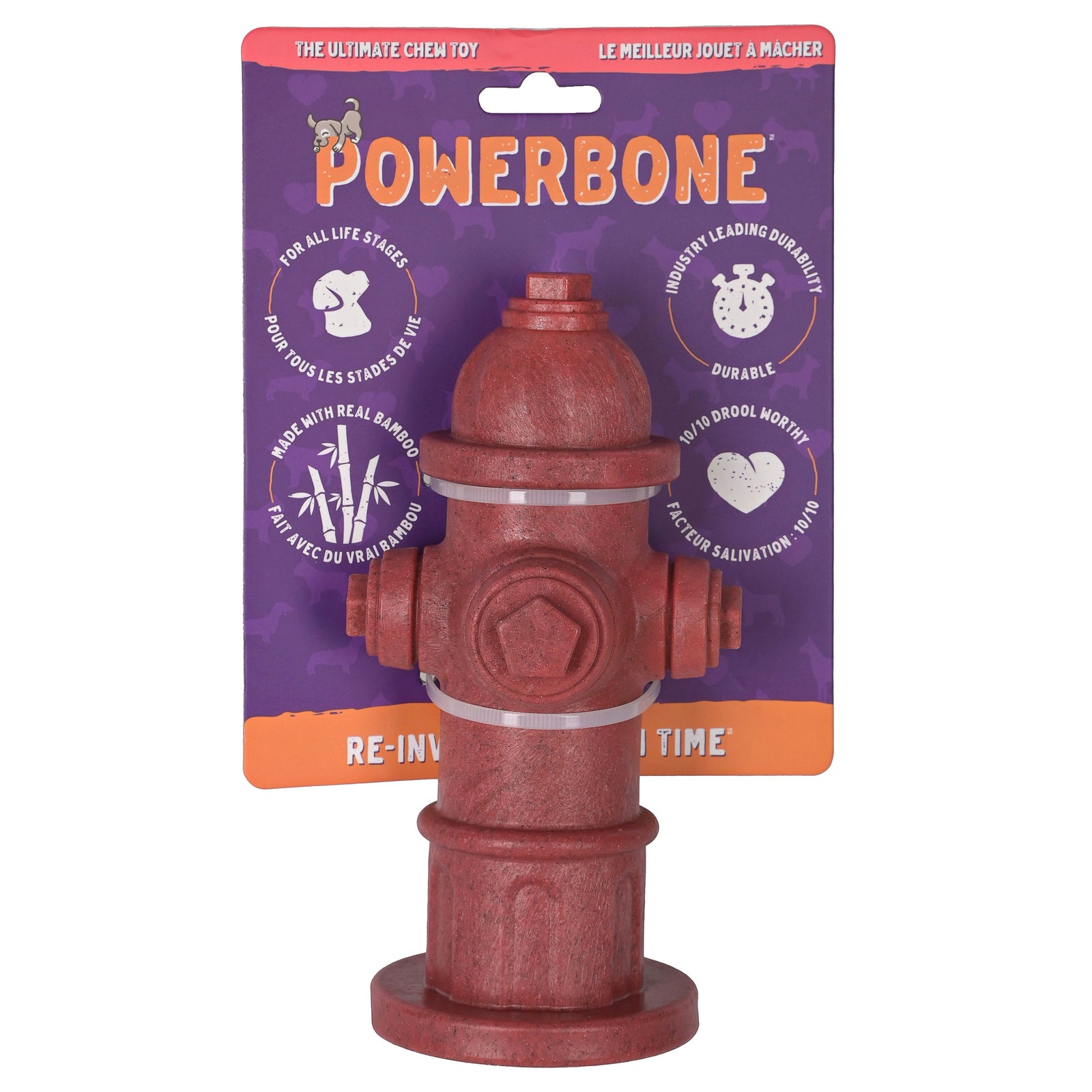 Powerbone Powerbone Jouet à Mâcher Pour Chien, Nylon & Bambou - Borne Fontaine 7" Powerbone Jouet à Mâcher Pour Chien, Nylon & Bambou - Borne Fontaine 7"