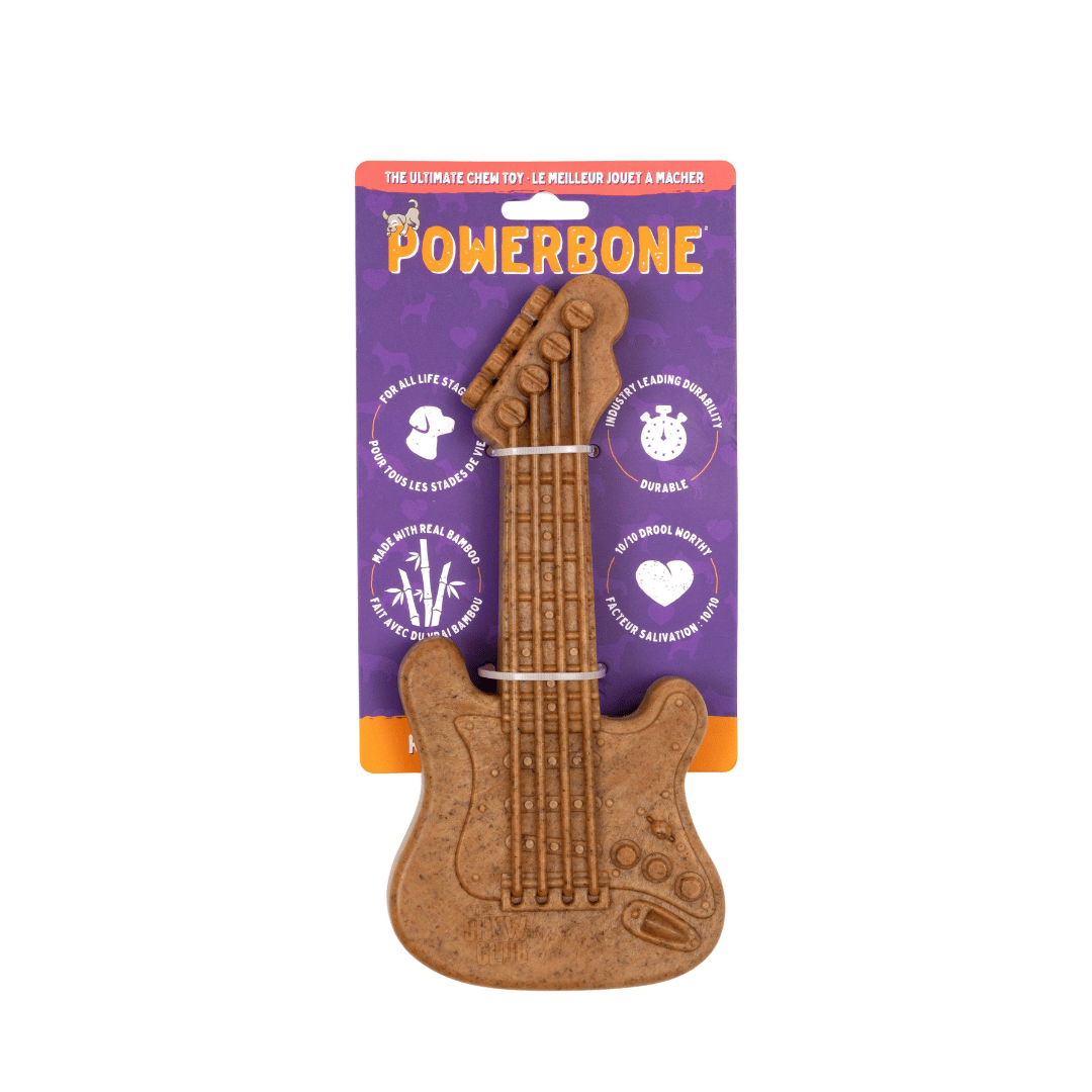 Powerbone Powerbone Jouet à Mâcher Pour Chien, Nylon &amp; Bambou - Guitare