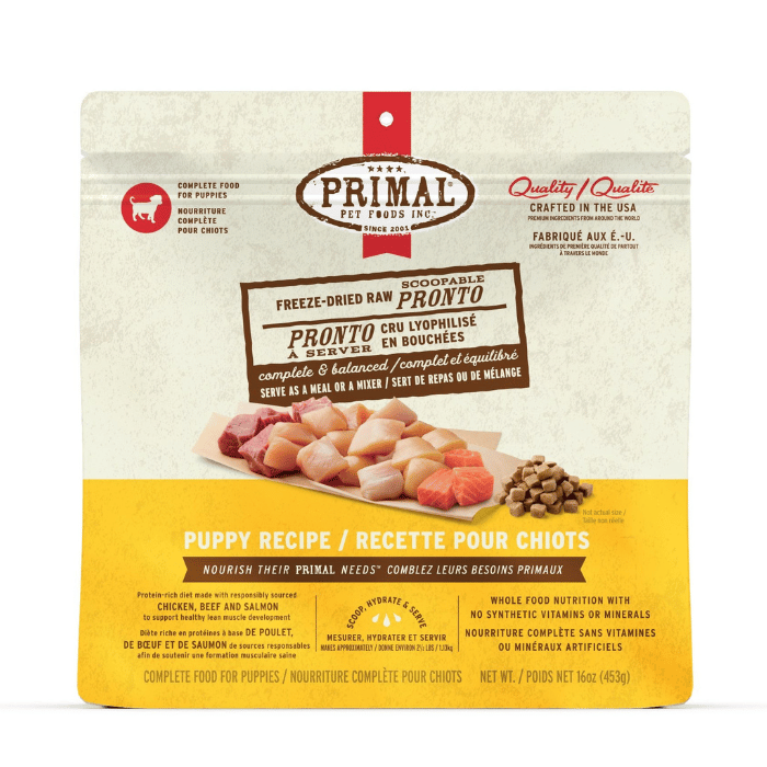 Primal nourriture Nourriture Complète Pour Chiot, Cru Lyophilisé En Bouchées - Primal Pronto Poulet 453g Nourriture Complète Pour Chiot, Cru Lyophilisé En Bouchées - Primal Pronto Poulet 453g
