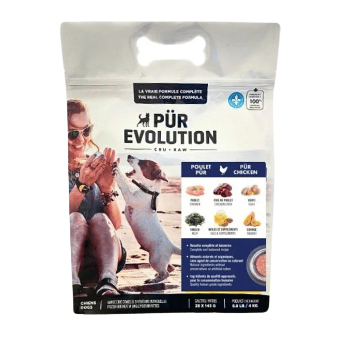 PÜR Evolution congele PÜR Evolution chien adulte -Pur Poulet - Cru congelé en magasin seulement PÜR Evolution chien adulte -Pur Poulet - Cru congelé en magasin seulement
