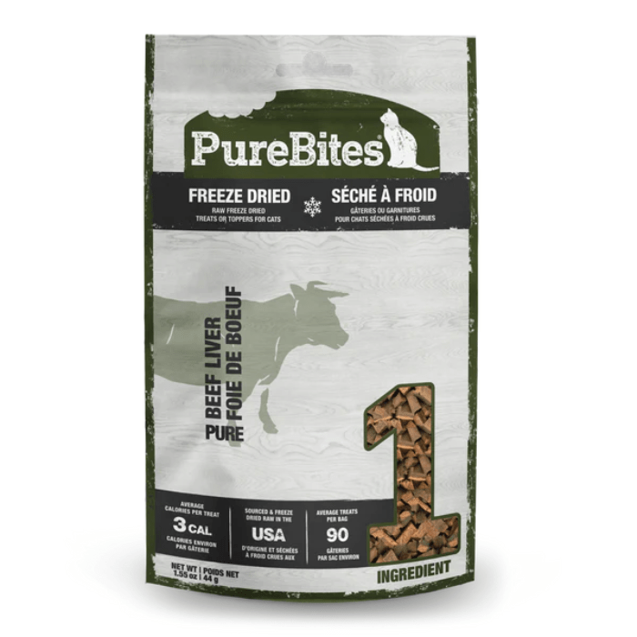 Pure Bites gaterie chat 44g PureBites Beef Liver Freeze Dried Cat Treats PureBites Beef Liver Freeze Dried Cat Treats