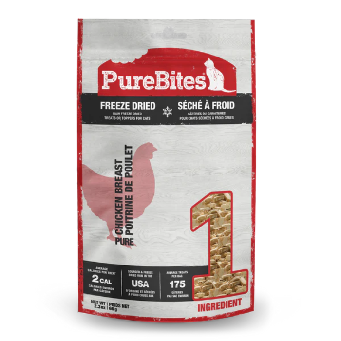 Pure Bites gaterie chat 66g PureBites Chicken Breast Freeze Dried Cat Treats PureBites Chicken Breast Freeze Dried Cat Treats