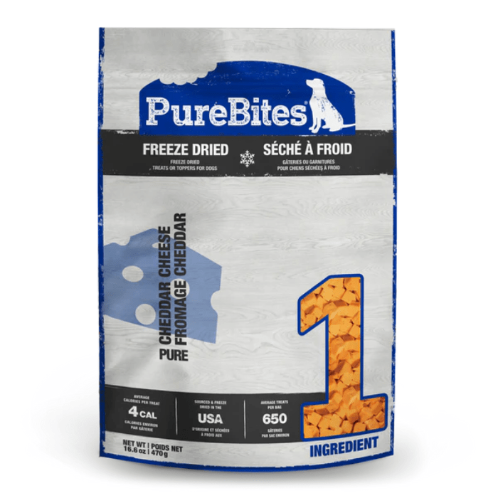 Pure Bites Gâteries 470g Gâterie Fromage Cheddar Séchée À Froid Pour Chien Gâterie Fromage Cheddar Séchée À Froid Pour Chien