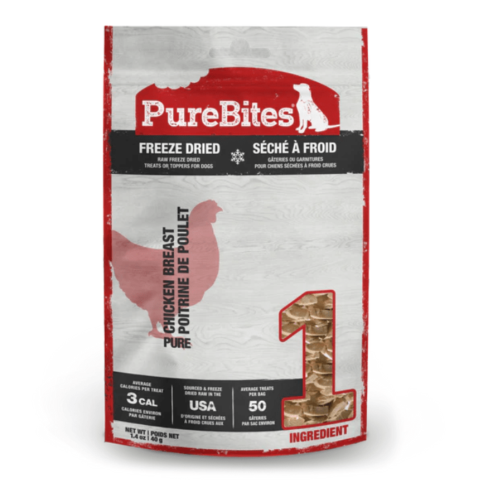 Pure Bites Gâteries 40g Gâterie Poitrine De Poulet Séché À Froid Pour Chien Gâterie Poitrine De Poulet Séché À Froid Pour Chien