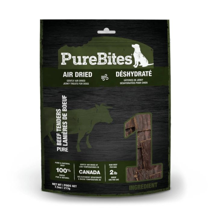 Pure Bites jerky 213g Gâteries naturelles pour chien Beef Jerky Gâteries naturelles pour chien Beef Jerky