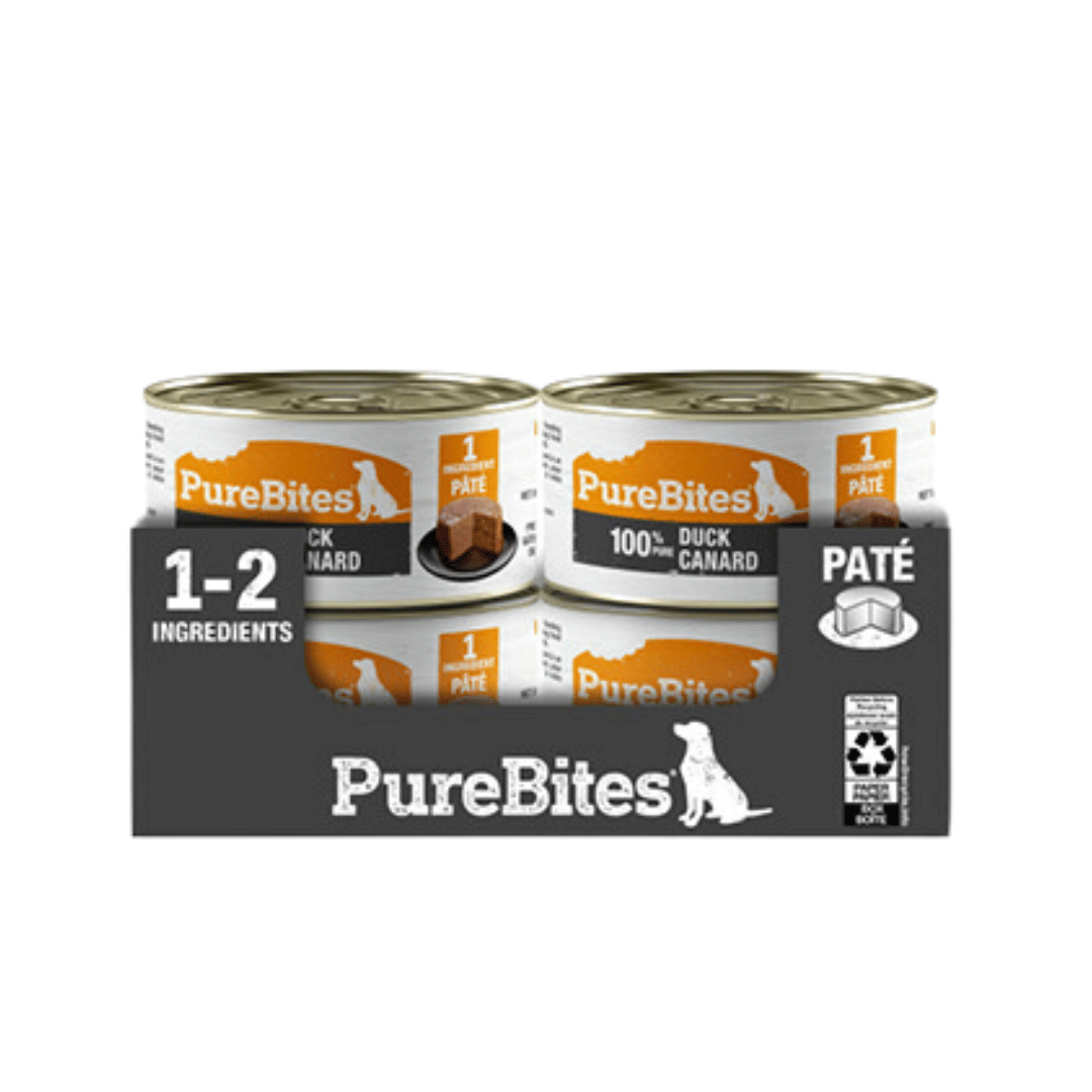 Pure Bites nourriture humide Unité Pâté pour chien Canard 2.5oz Pâté pour chien Canard 2.5oz
