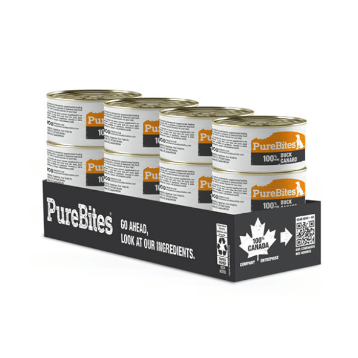 Pure Bites nourriture humide Unité Pâté pour chien Canard 2.5oz Pâté pour chien Canard 2.5oz