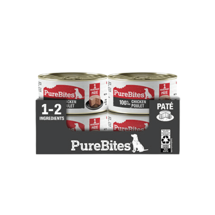 Pure Bites nourriture humide Paquet de 16 Pâté pour chien Poulet 2.5oz