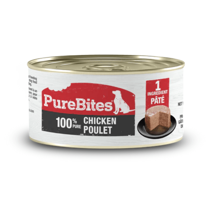 Pure Bites nourriture humide Unité Pâté pour chien Poulet 2.5oz Pâté pour chien Poulet 2.5oz