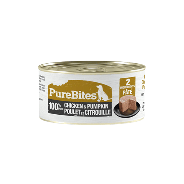 Pure Bites nourriture humide Unité Pâté pour chien poulet &amp; citrouille 2.5oz