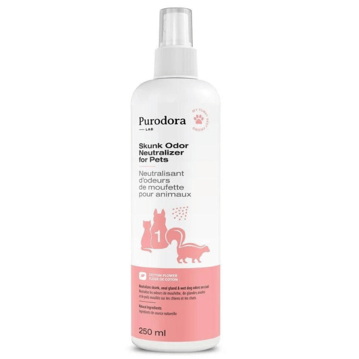 Purodora Lab shampoing Neutralisant d'odeurs de moufette pour animaux