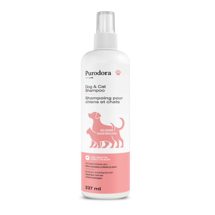 Purodora Lab shampoing Purodora Lab, Shampoing Sans-rinçage Pour Chiens Et Chats 237ml Purodora Lab, Shampoing Sans-rinçage Pour Chiens Et Chats 237ml