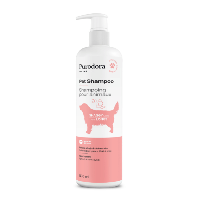 Purodora Lab shampoing 500ml Shampoing pour animaux à poils frisés