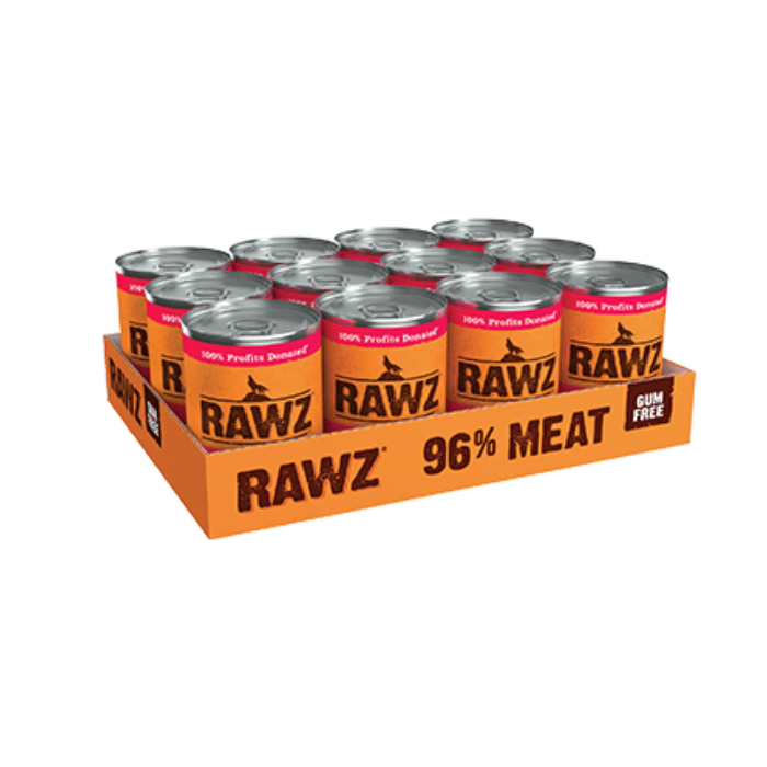Rawz nourriture humide 12x12.5oz Nourriture humide Rawz 96% Agneau et foie d'agneau Nourriture humide Rawz 96% Agneau et foie d'agneau