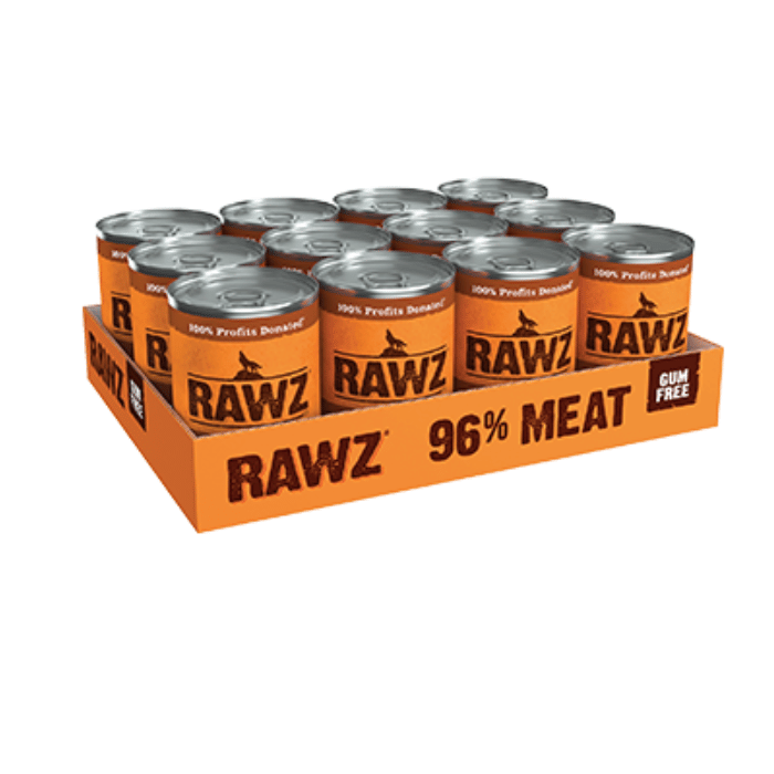 Rawz nourriture humide 12x12.5oz Nourriture humide Rawz 96% Canard et Caille Nourriture humide Rawz 96% Canard et Caille