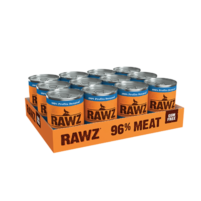 Rawz nourriture humide 12x12.5oz Nourriture humide Rawz 96% Saumon 12.5oz Nourriture humide Rawz 96% Saumon 12.5oz