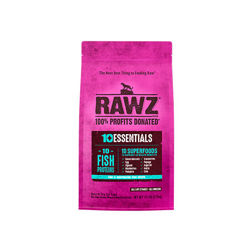 Rawz nourriture RAWZ 10+ Essentials Poisson - Nourriture sèche chat senior Nourriture Sèche Chat Senior RAWZ 10+ Poisson | Sherbrooke Canin