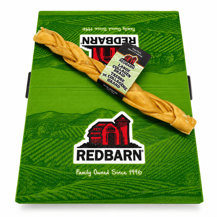 Redbarn Gâteries Caisse de 20 - Tresse De Collagène 12" - Redbarn Caisse de 20 - Tresse de Collagène 12'' Redbarn | Articulations et Dents - Sherbrooke Canin