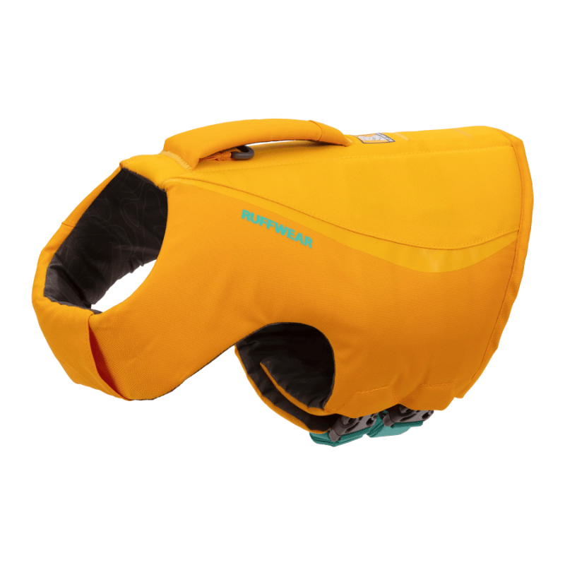 Ruffwear Float Coat life jacket - Wave Orange - left side view